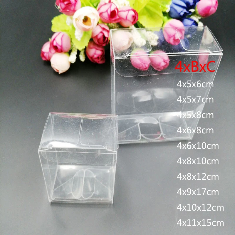 50pcs 4xBxC Rectangle Transpar - Event Party Box avaliação e preço