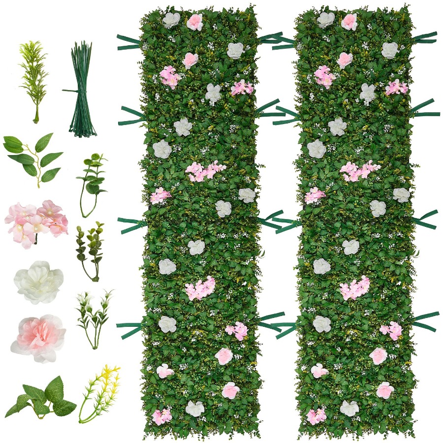 Wedding event backdrop: 3D sil - Flower Wall Panel avaliação e preço