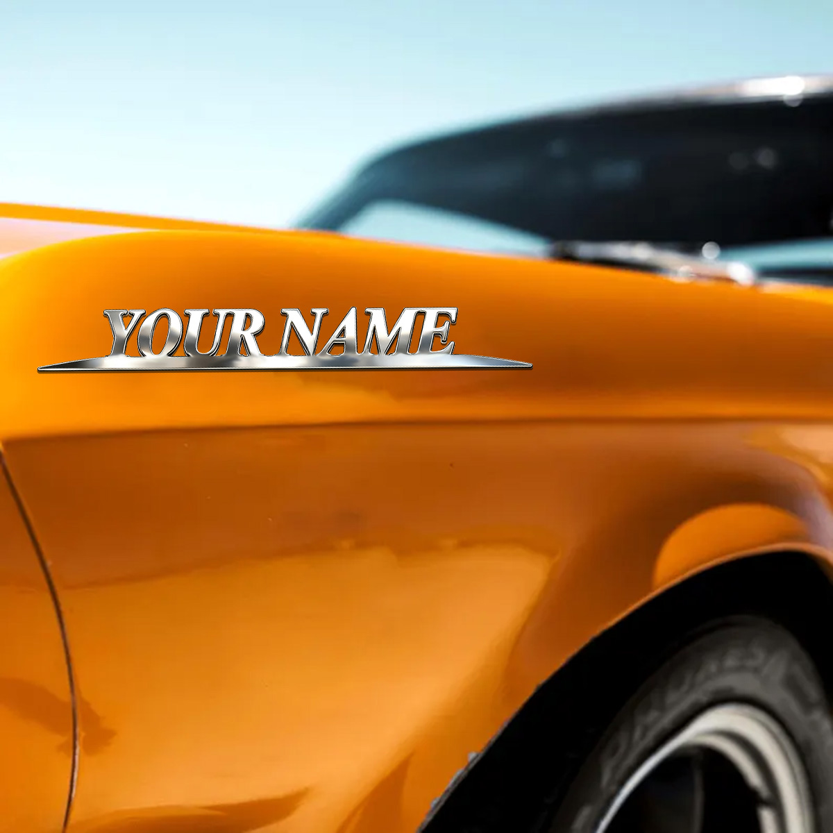 Metal Trendy YOUR NAME Sticker - Event Suppliers avaliação e preço