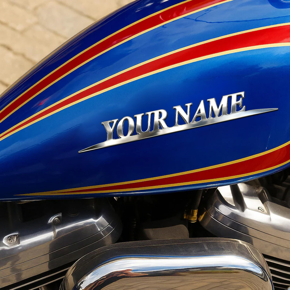 Metal Trendy YOUR NAME Sticker - Event Suppliers avaliação e preço