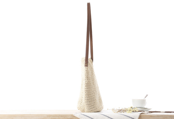 Straw Shoulder Woven Beach Sol - Paper Straw Color avaliação e preço