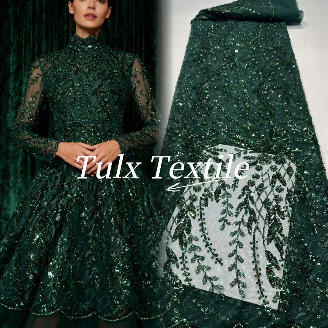 French Lace Fabrics 2026 High  - Glitter Tablecloth avaliação e preço
