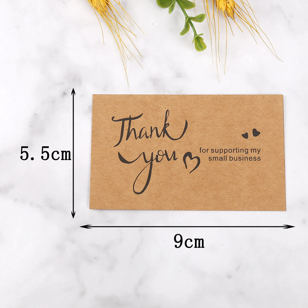 50pcs Thank You Cards Kraft Pa - Party Event Supply Store avaliação e preço