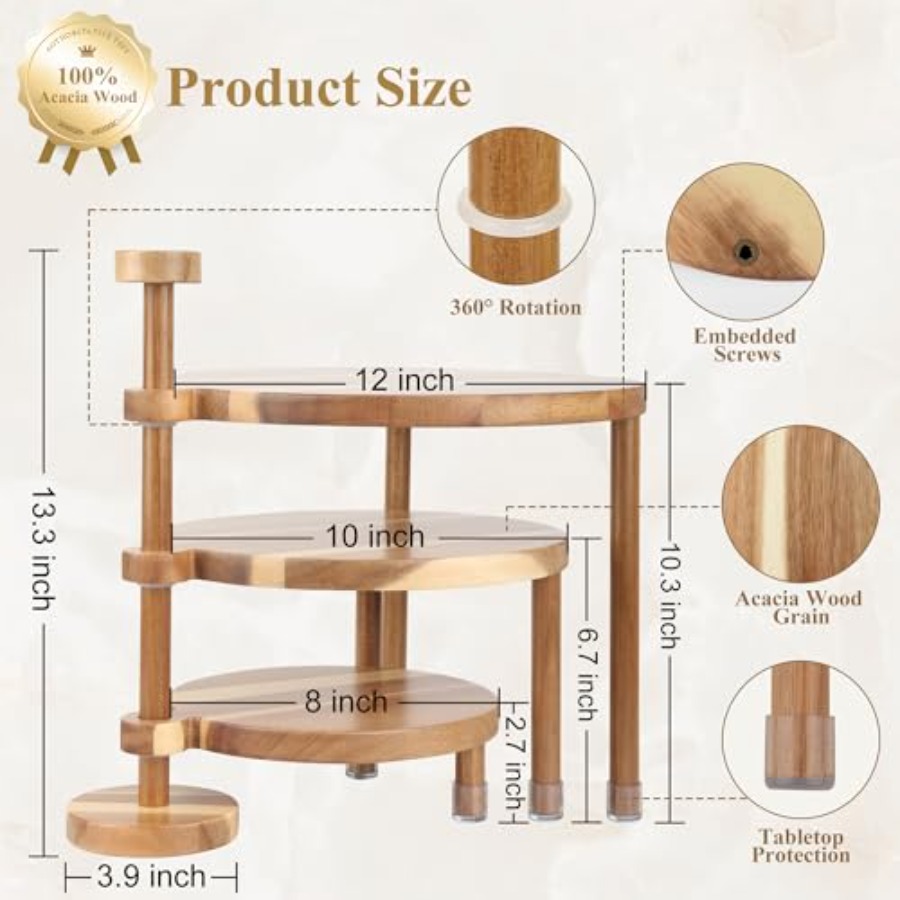 3 Tier Round Cupcake Stand 360 - Cupcake Stand Tier avaliação e preço