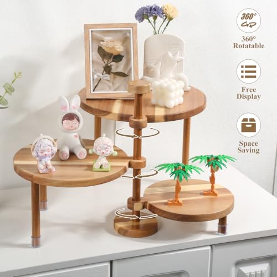 3 Tier Round Cupcake Stand 360 - Cupcake Stand Tier avaliação e preço