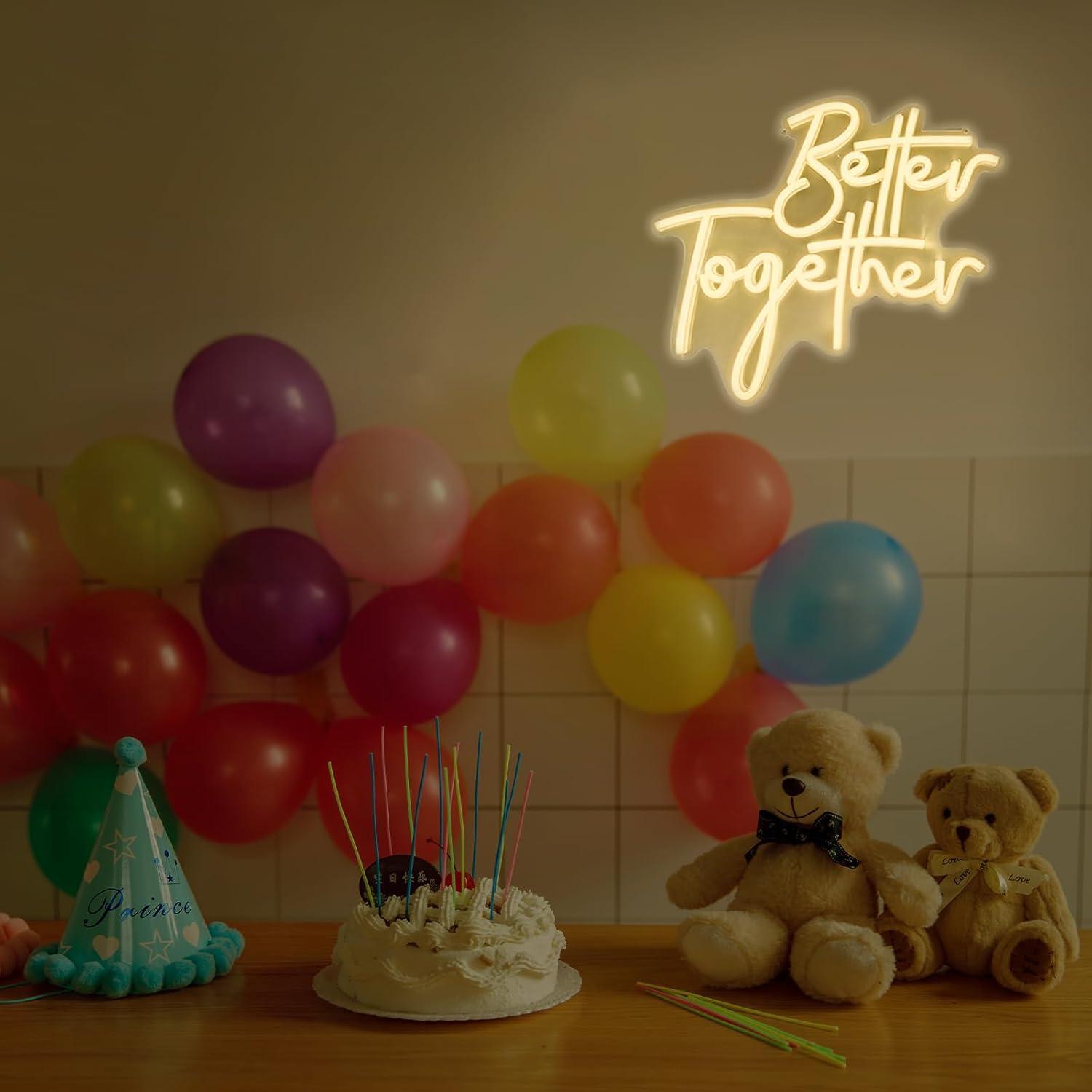 Better Together Neon Sign USB  - Neon Sign Party avaliação e preço