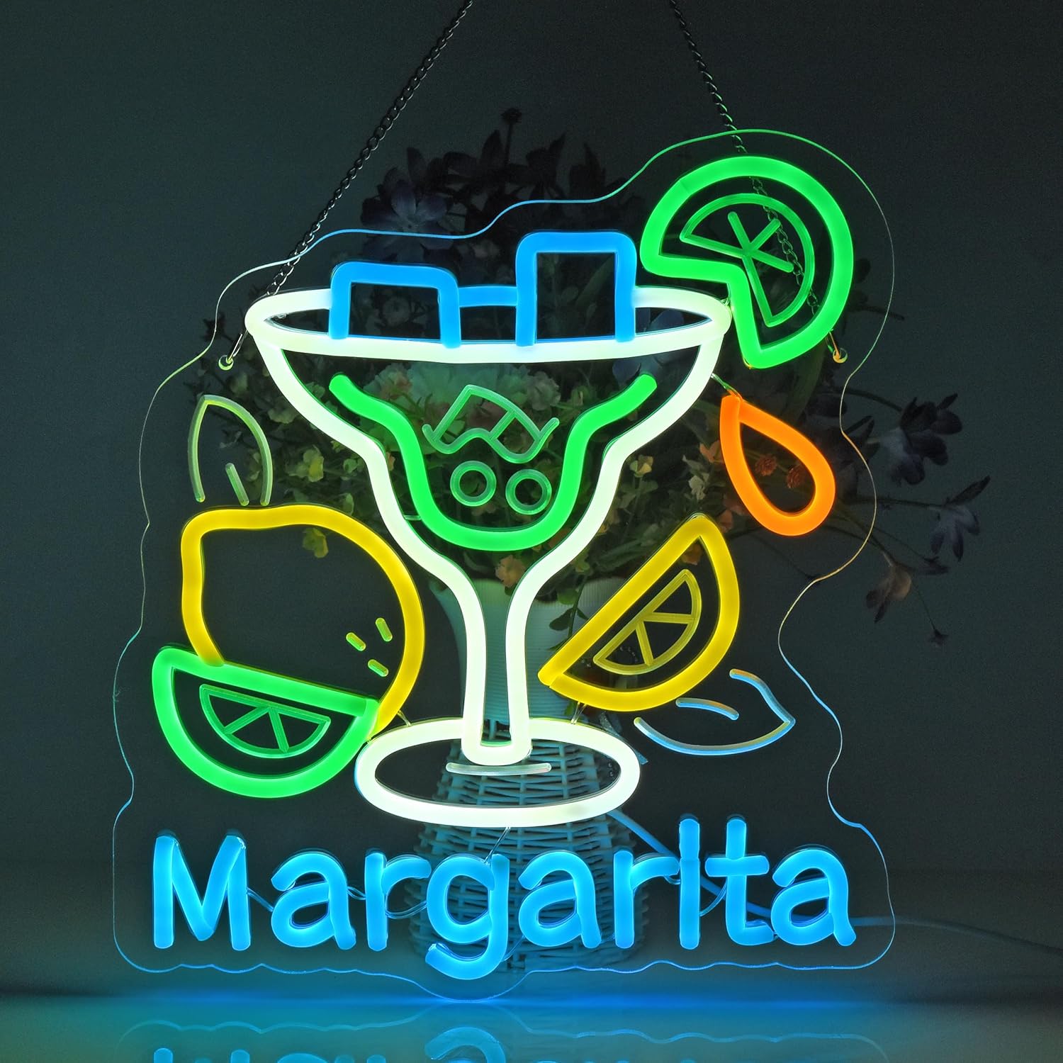 Margarita Neon Sign Wall Art D - Neon Sign Party avaliação e preço