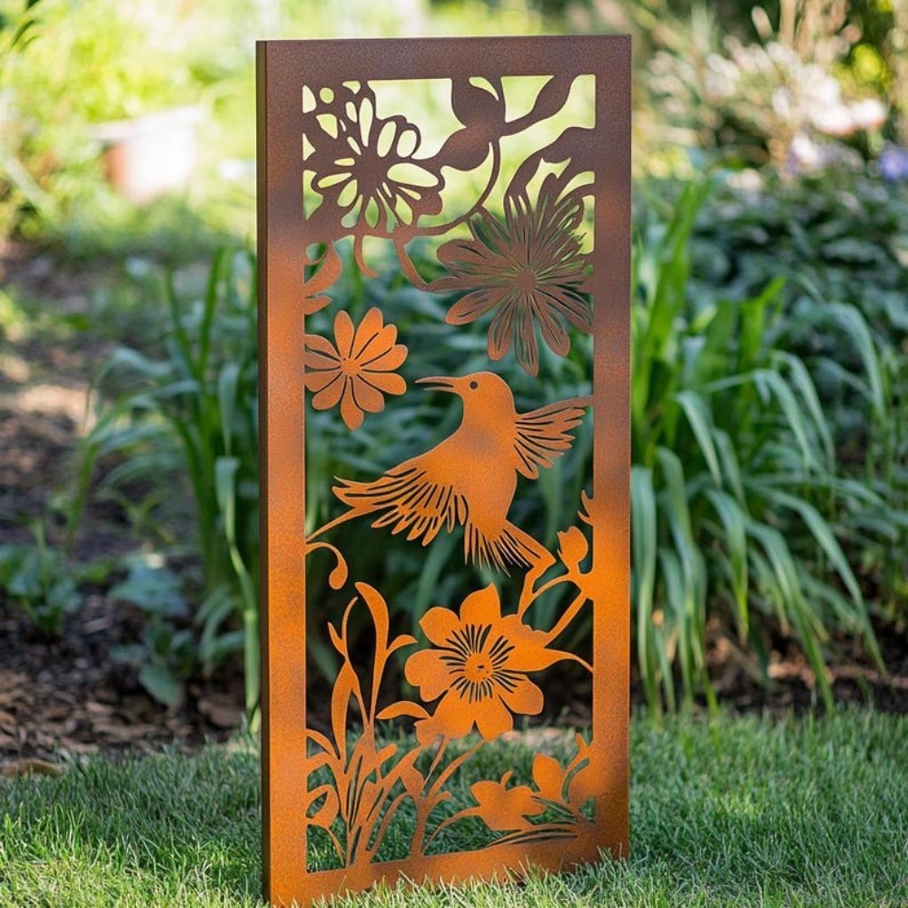 Outdoor 2D Metal Garden Wall P - Flower Wall Panel avaliação e preço