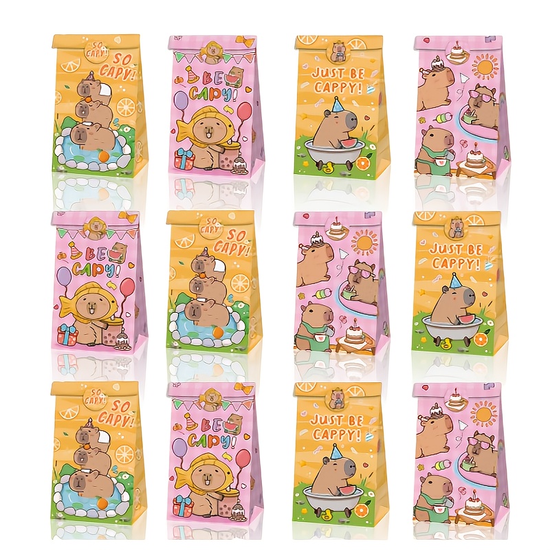 12/24/48pcs Capybara Candy Bag - Event Party Box avaliação e preço