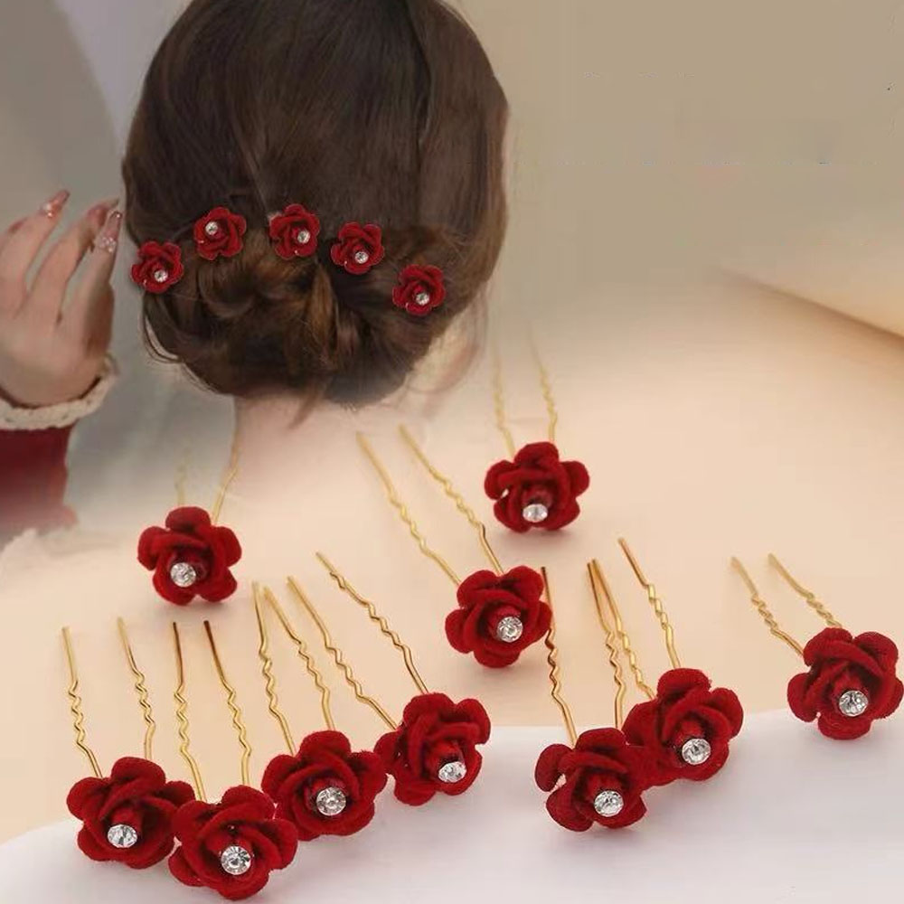 10Pcs Rose Hair Accessories We - Event Suppliers avaliação e preço