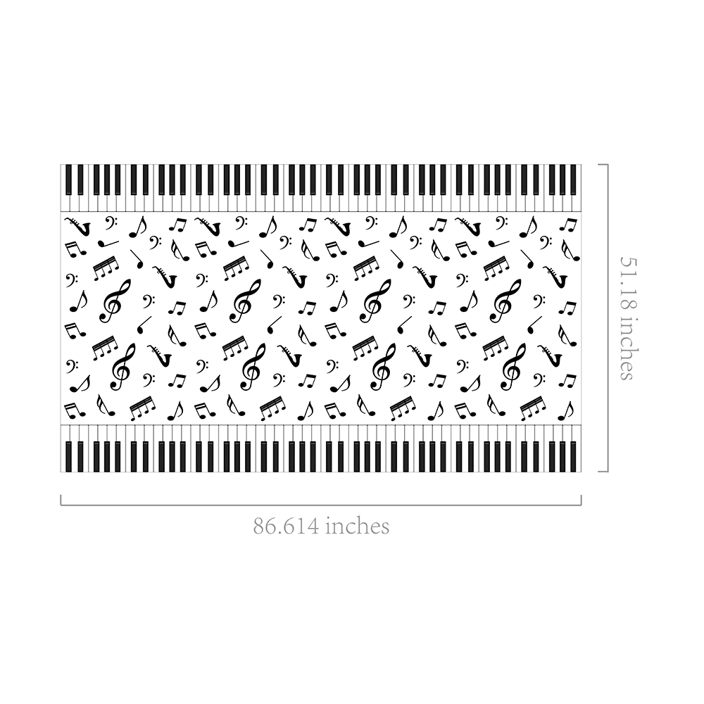 1pc Musical Note Tablecloth Di - Table Cloth Disposable avaliação e preço