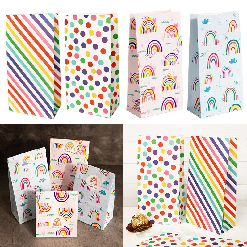 Small Paper Bags Rainbow Print - Event Party Box avaliação e preço