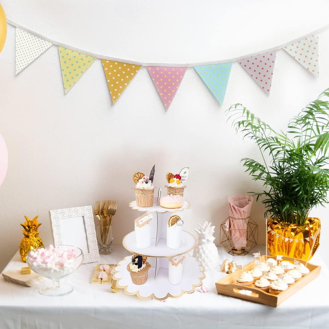 Cardboard Cake Stand 3 Tier, D - Cupcake Stand Tier avaliação e preço