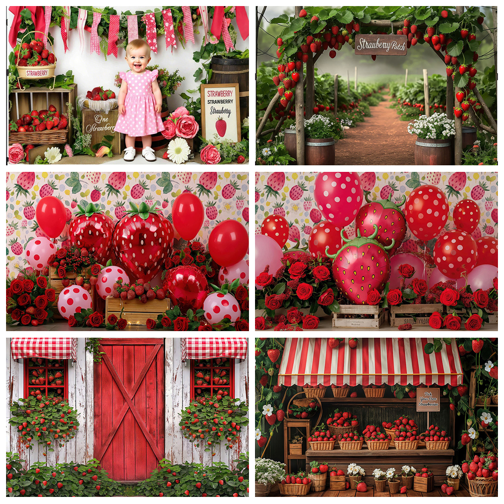 Red Strawberry Store Photograp - Party Event Supply Store avaliação e preço