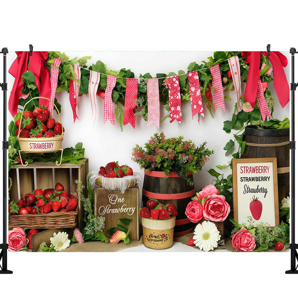 Red Strawberry Store Photograp - Party Event Supply Store avaliação e preço