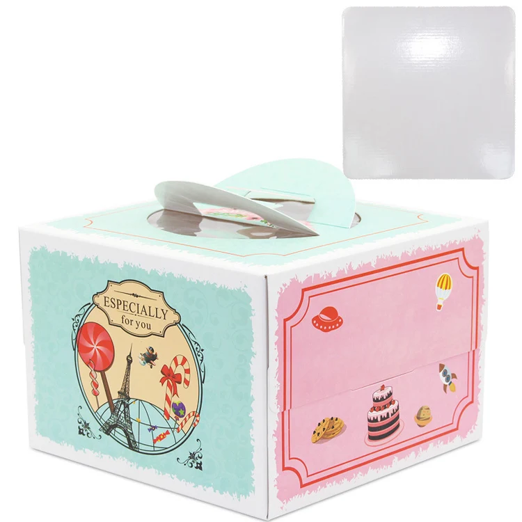5pcs 8inch cake box with windo - Party Event Supplier avaliação e preço