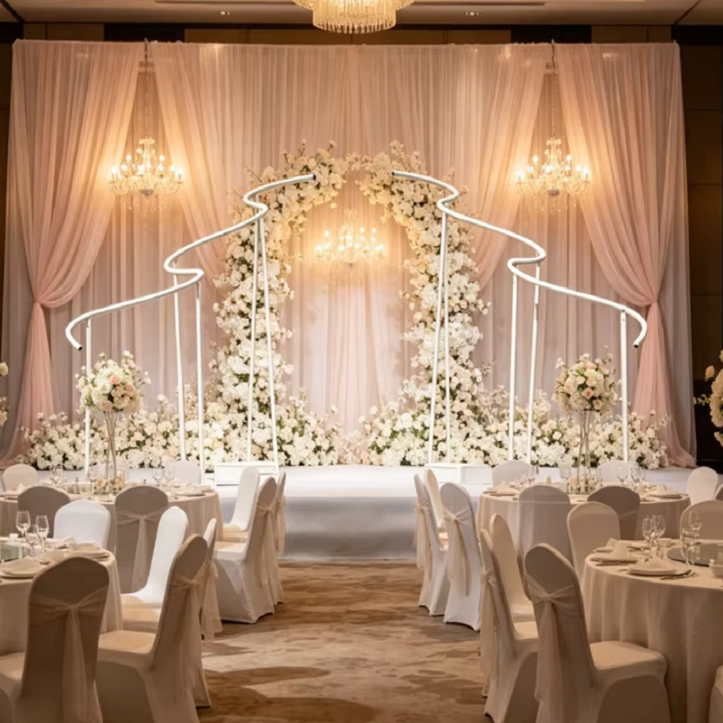 Luxury Wave Shape Frame Outdoo - Party Event Supply Store avaliação e preço