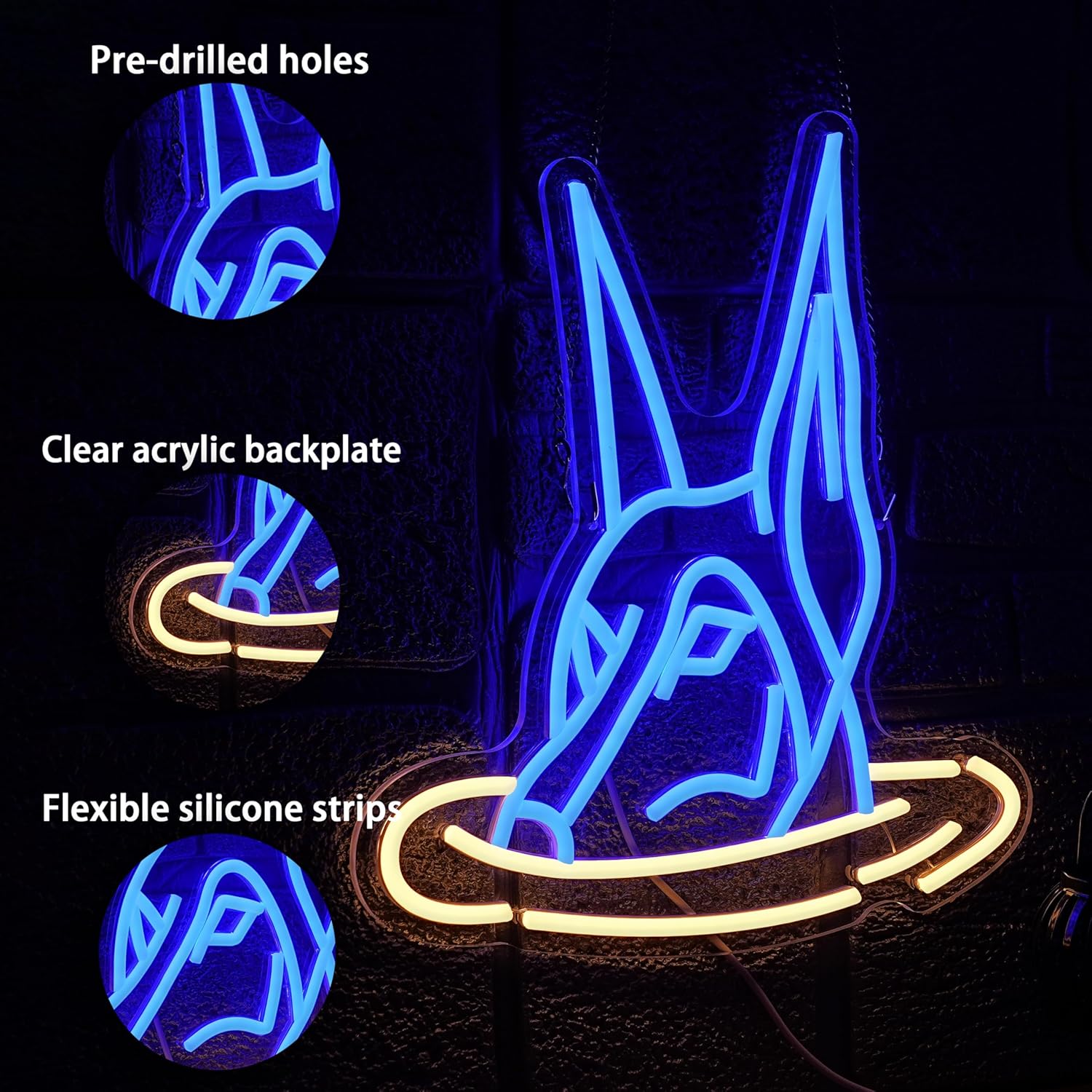Doberman Dog Neon Sign Art Wal - Neon Sign Party avaliação e preço