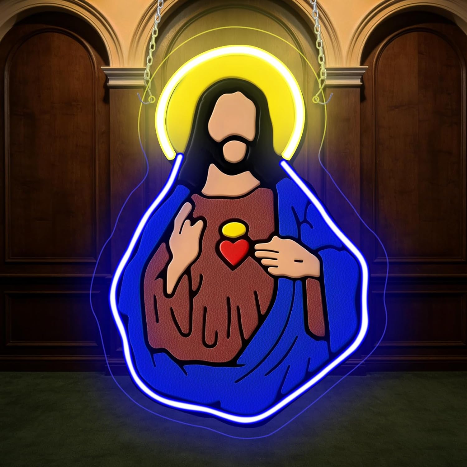 Sacred Heart of Jesus Neon Sig - Neon Sign Party avaliação e preço