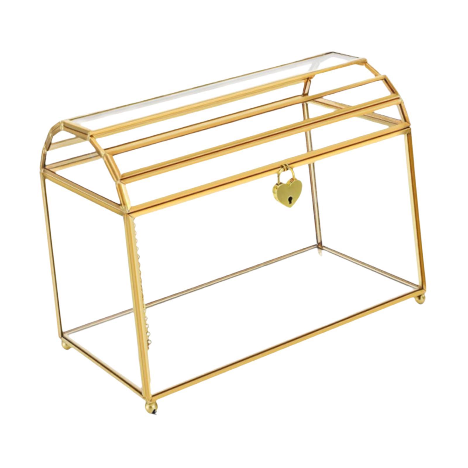 Glass Wedding Card Box Storage - Event Party Box avaliação e preço