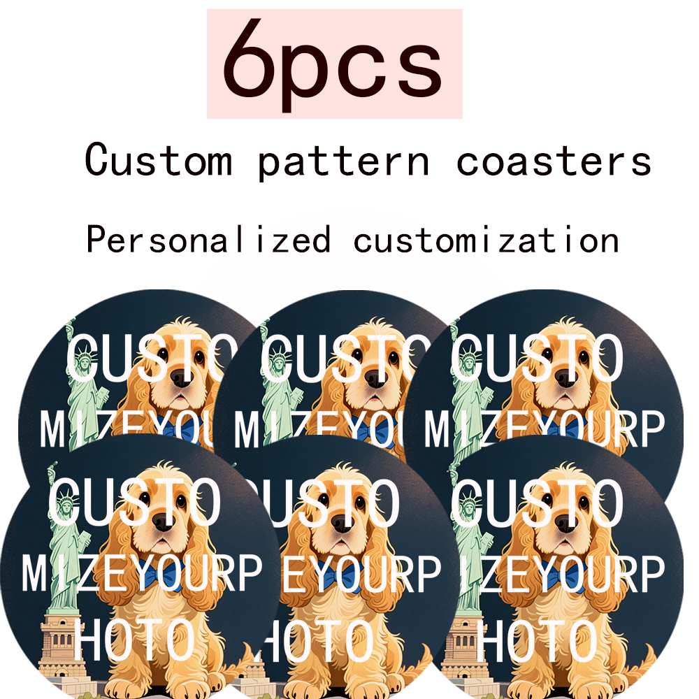 6 Wooden Coasters in Farmhouse - Event Party avaliação e preço