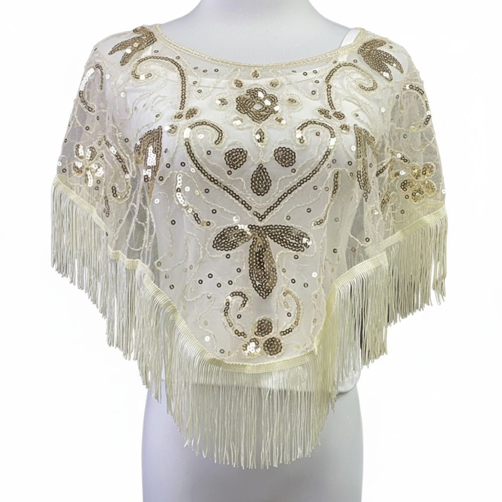 Fashion Sequin Bead Women Tull - Glitter Tablecloth avaliação e preço