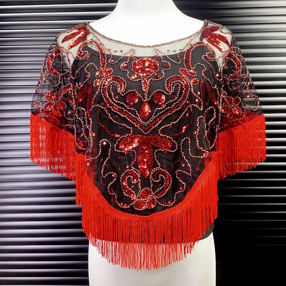 Fashion Sequin Bead Women Tull - Glitter Tablecloth avaliação e preço