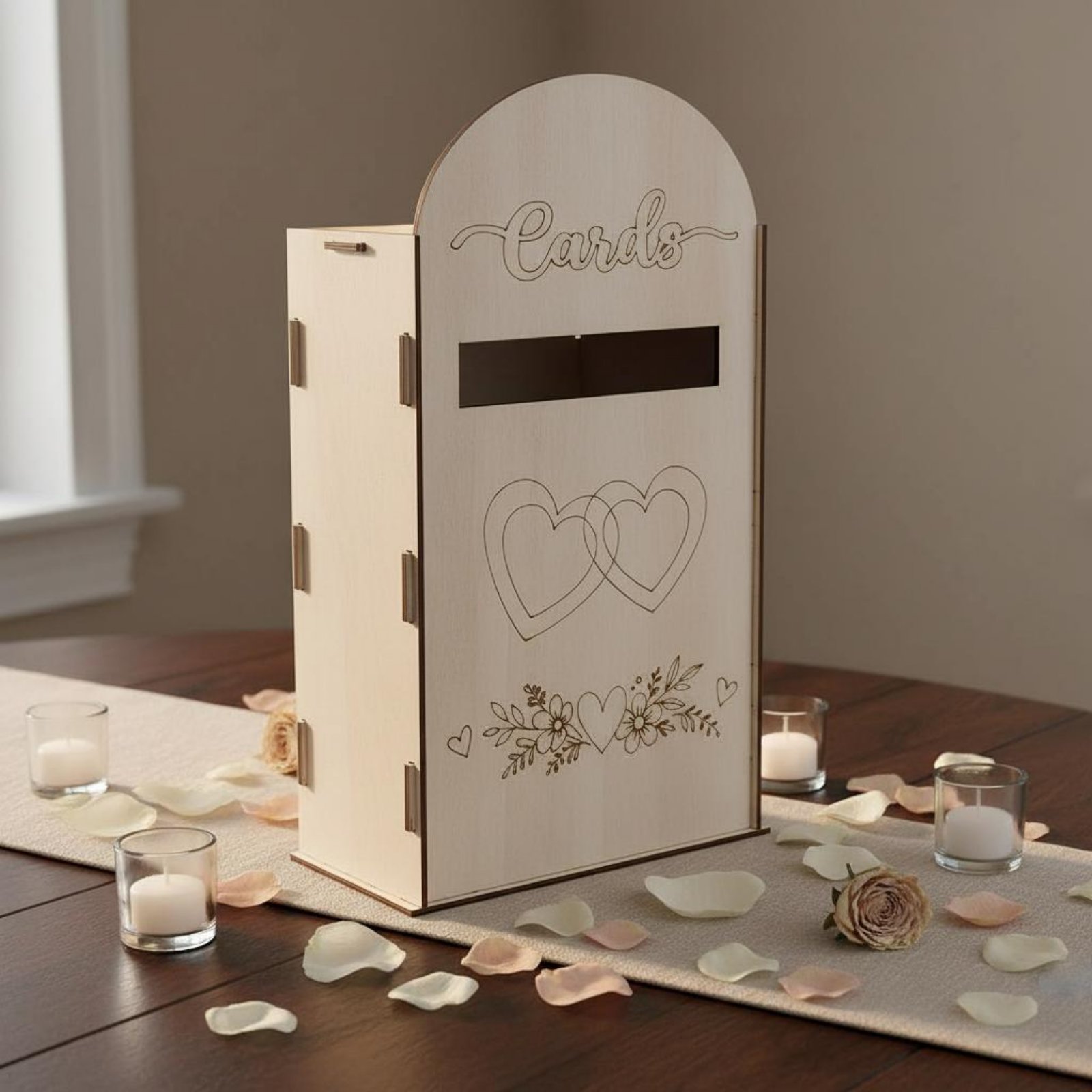 Wooden Wedding Card Box Laser  - Event Party Box avaliação e preço
