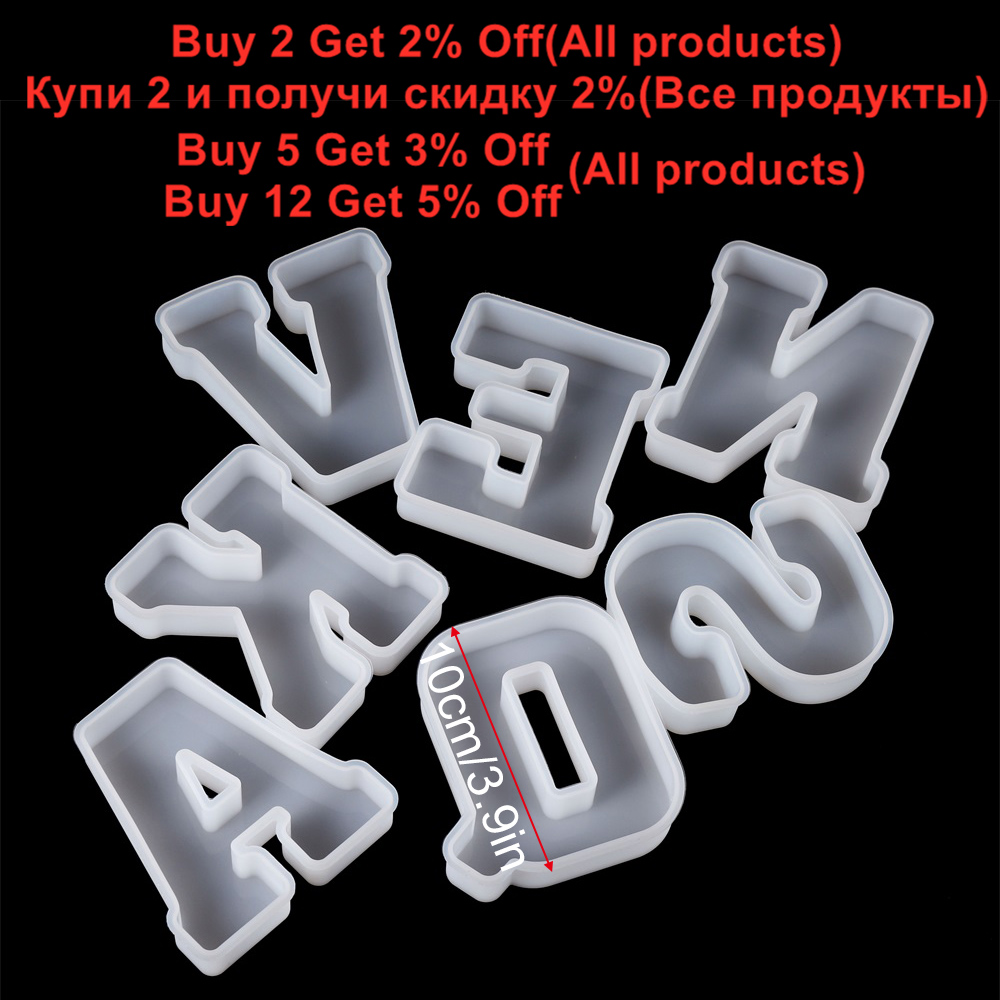 3Sizes A to Z Letter Silicone  - Event Z avaliação e preço