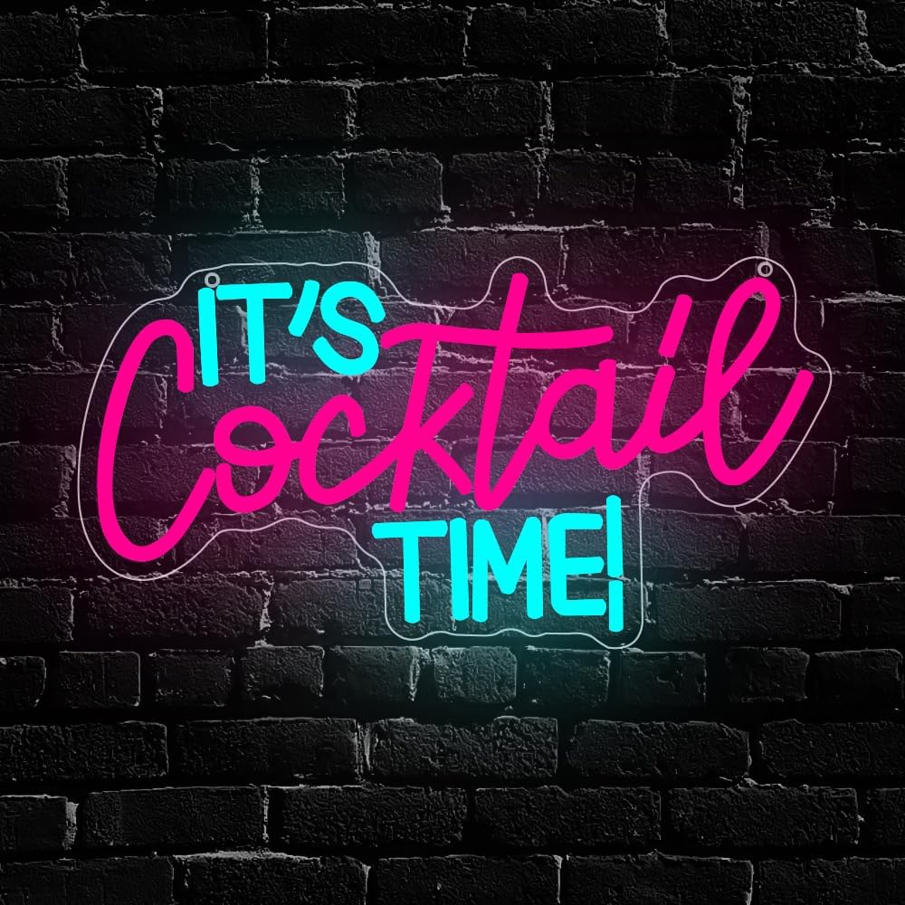 Cocktails Neon Sign USB Powere - Neon Sign Party avaliação e preço
