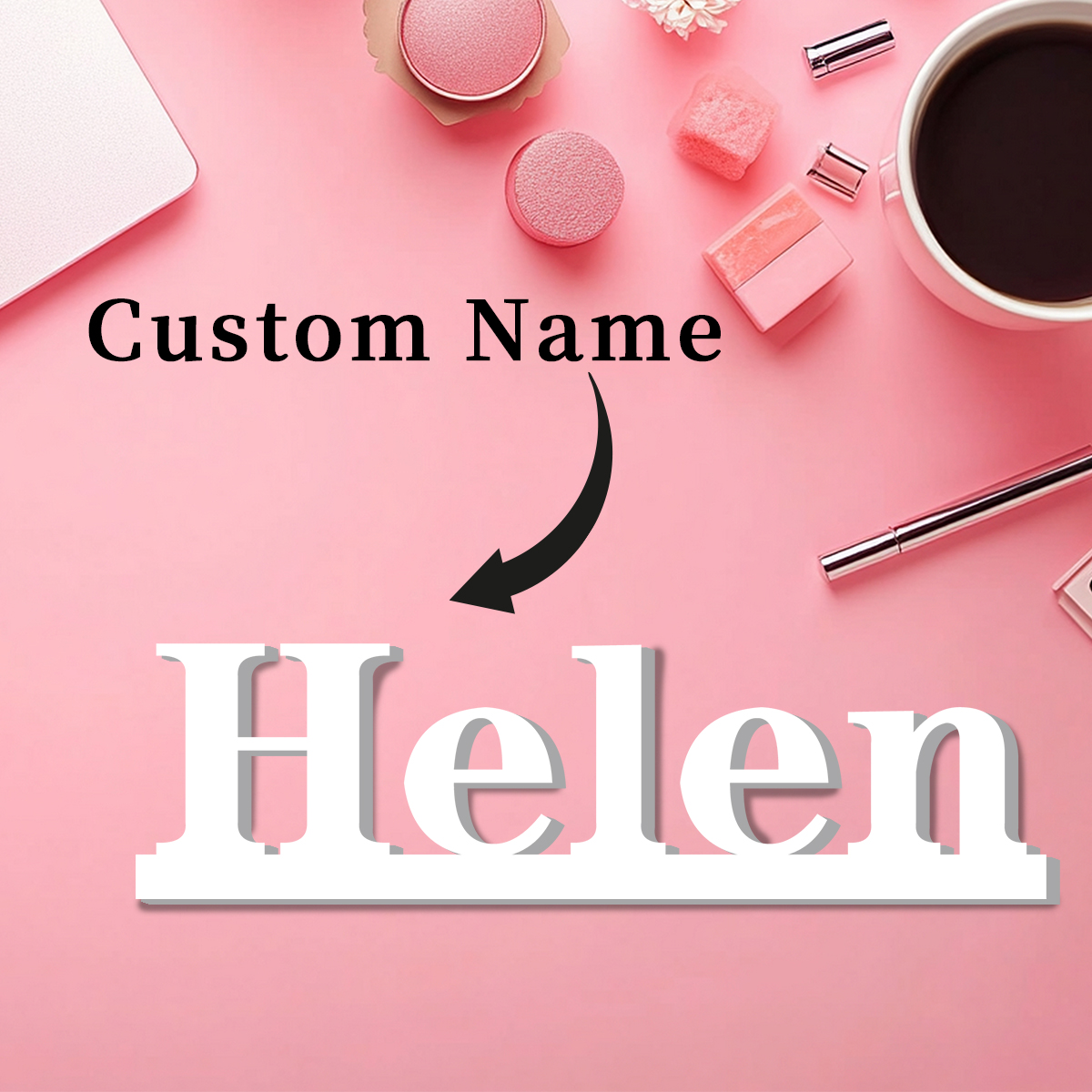 1pc Custom Text Sign,Name Deco - Event & Party Supply avaliação e preço