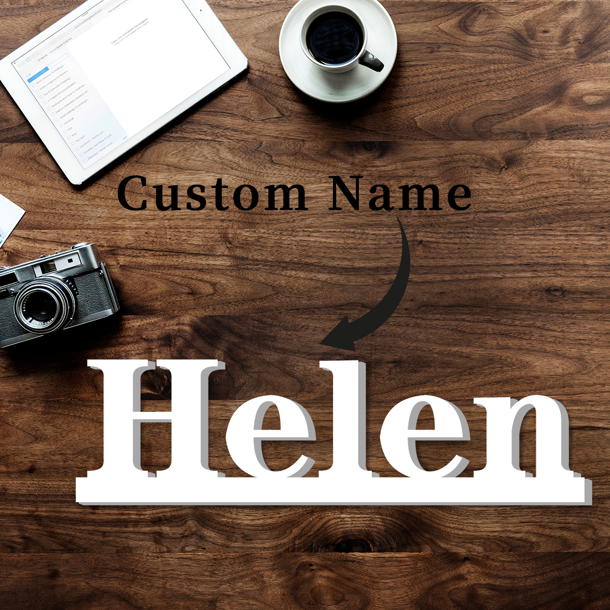 1pc Custom Text Sign,Name Deco - Event & Party Supply avaliação e preço