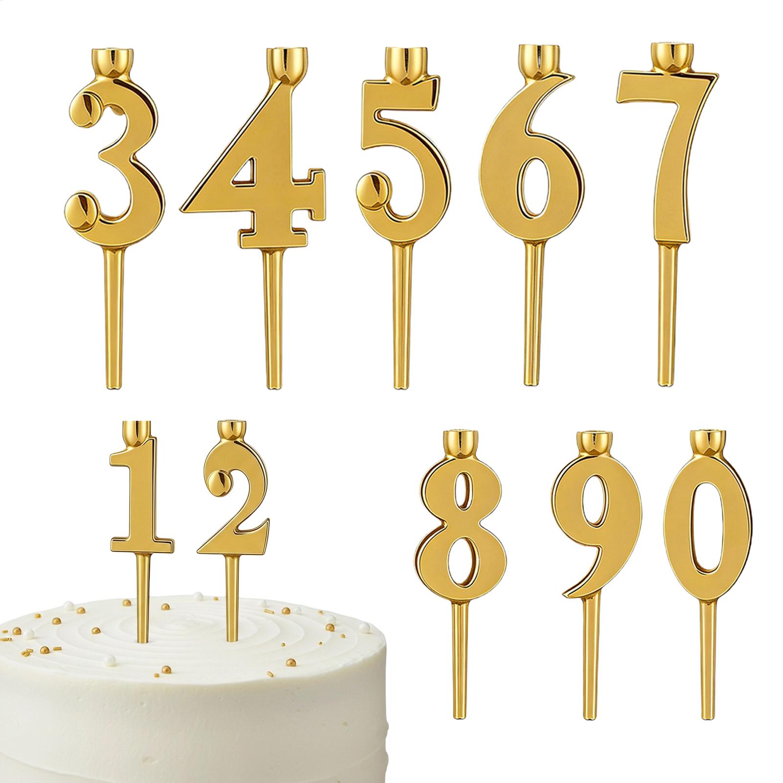 Number Candle Holders 10 Piece - Party Event Supply Store avaliação e preço