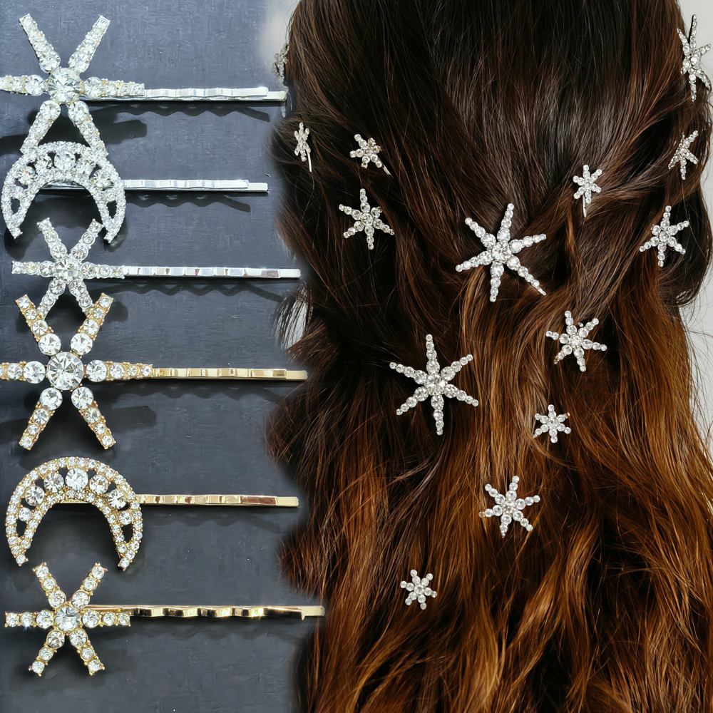 3/4 pcs set Crystal Star Hairp - Event Suppliers avaliação e preço