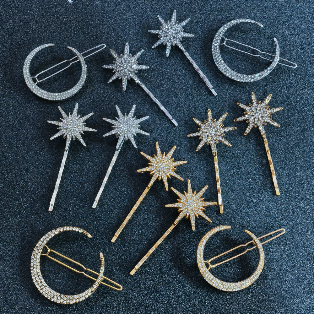 3/4 pcs set Crystal Star Hairp - Event Suppliers avaliação e preço