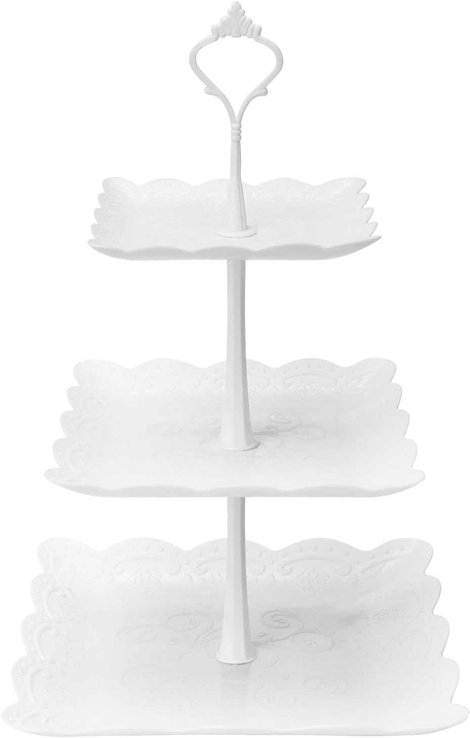 3 Tier Cupcake Stand, Plastic  - Cupcake Stand Tier avaliação e preço