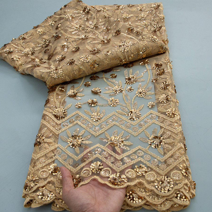 2026 French Sequins Lace Fabri - Glitter Tablecloth avaliação e preço