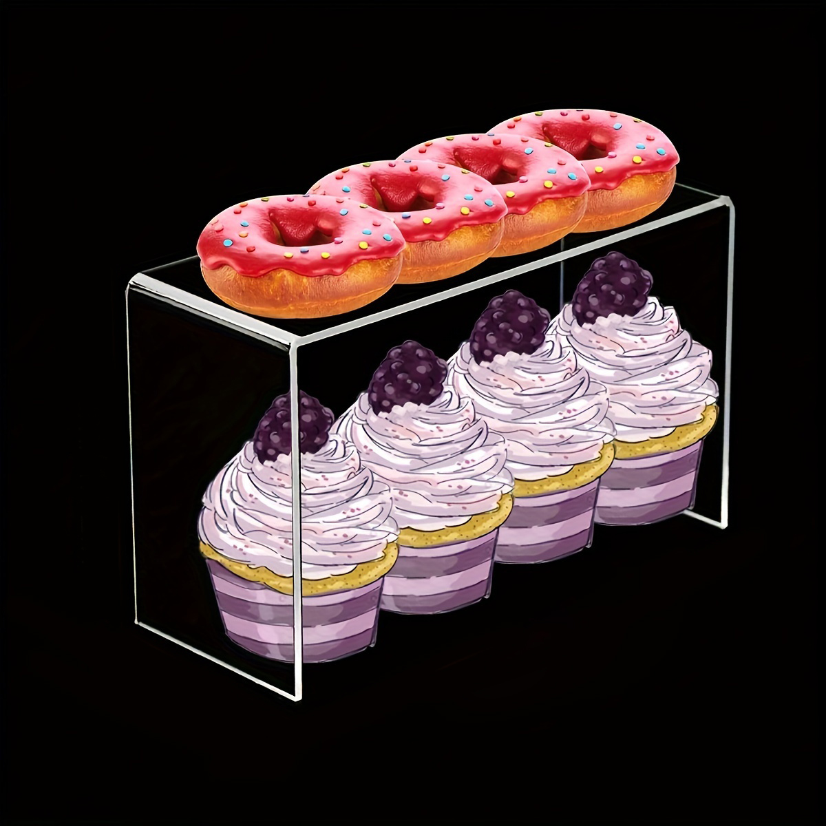 5pcs Acrylic Dessert Display S - Cupcake Stand Tier avaliação e preço