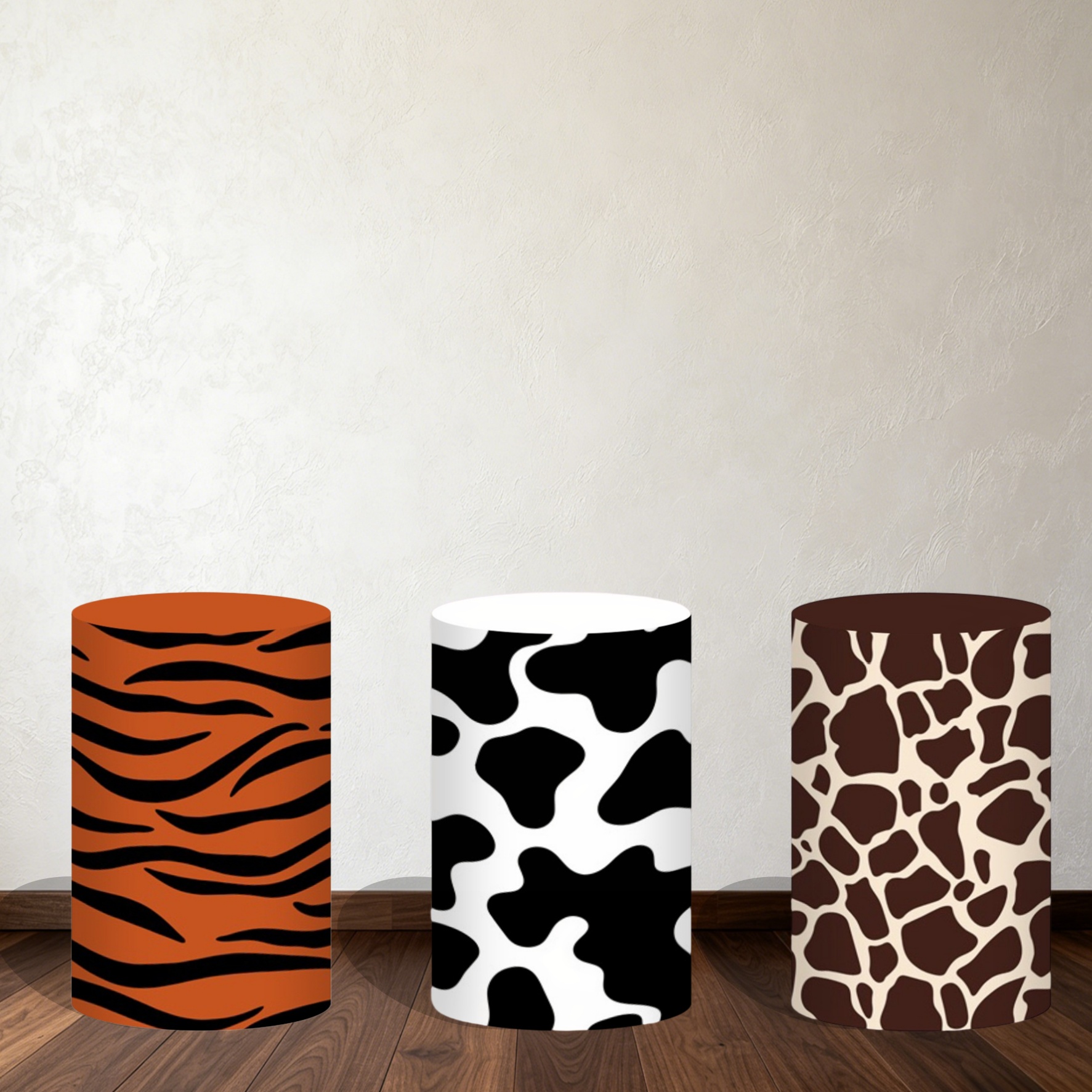 Safari Cylinder Pedestal Stand - Dessert Table Backdrop avaliação e preço
