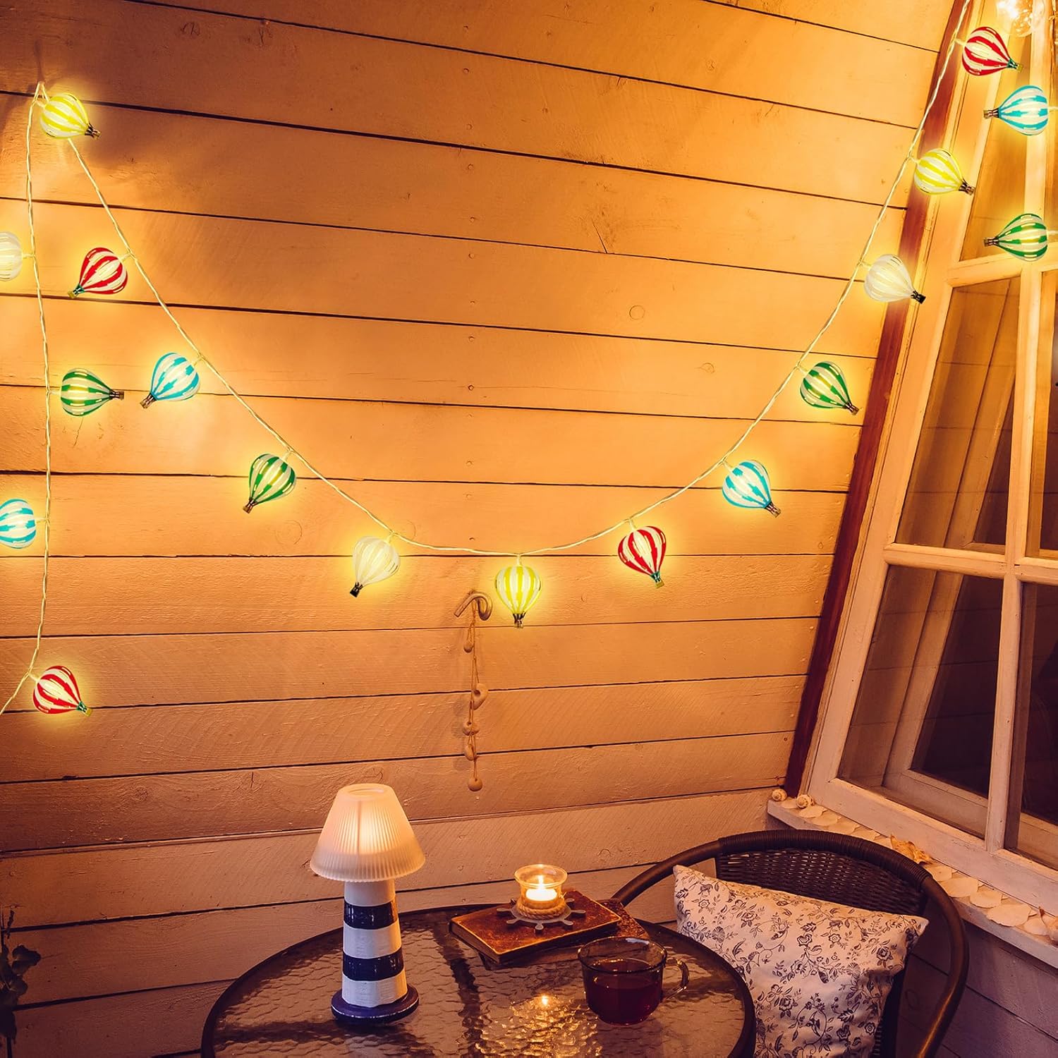 20 LED Hot Air Balloon String  - Led Balloon Light avaliação e preço
