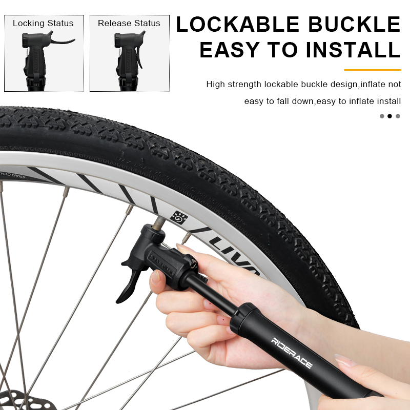 RIDERACE Bicycle Pump Portable - Balloon Pump Hand avaliação e preço