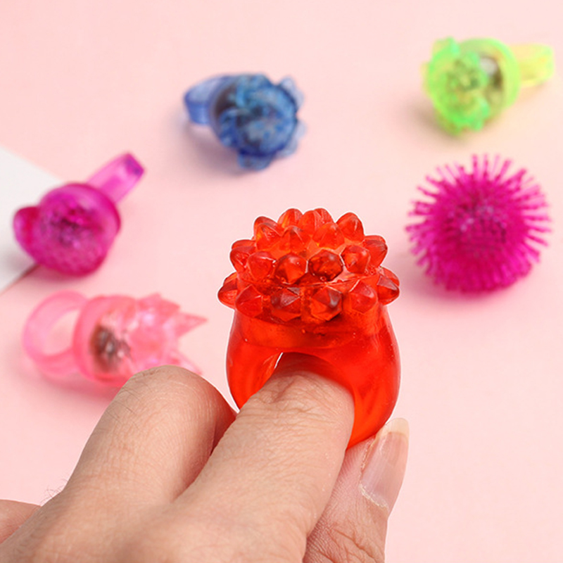 20/30/50pcs Glowing Rings LED  - Cotton Candy Cone avaliação e preço