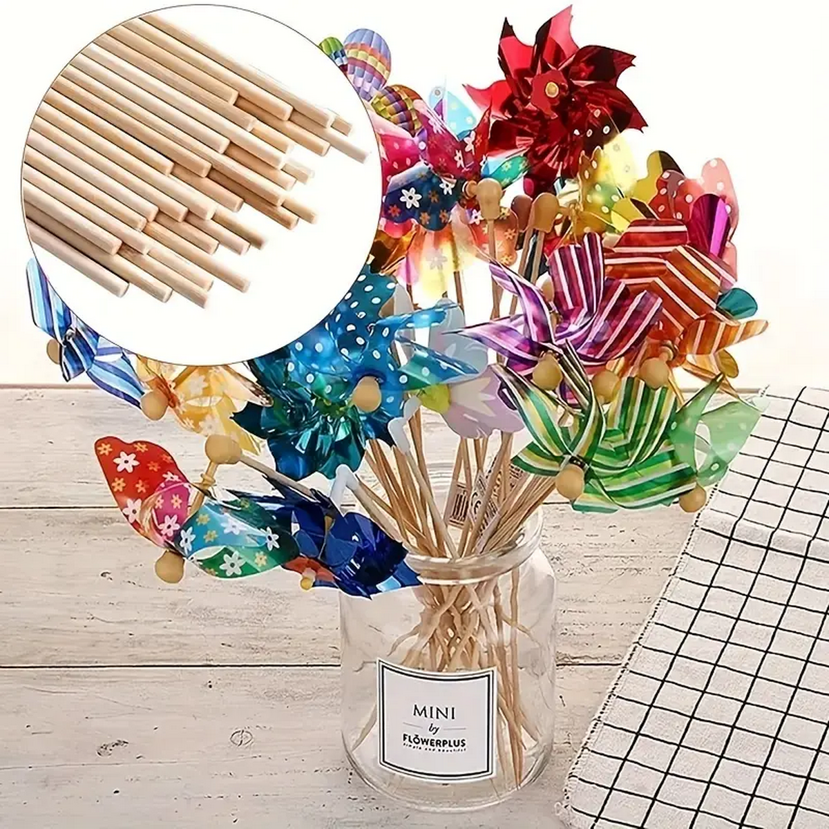 DIY Bamboo Sticks 50/100pcs Na - Cotton Candy Cone avaliação e preço