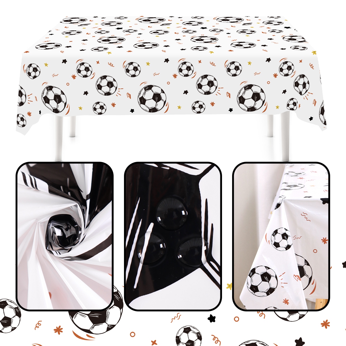 183x137cm Soccer Theme Disposa - Table Cloth Disposable avaliação e preço