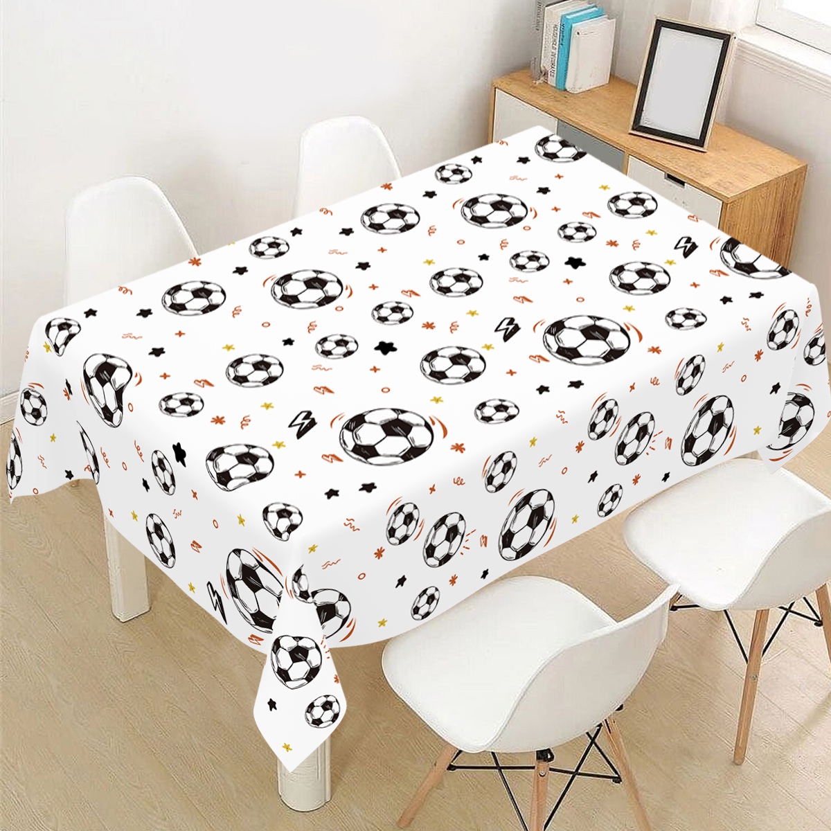 183x137cm Soccer Theme Disposa - Table Cloth Disposable avaliação e preço