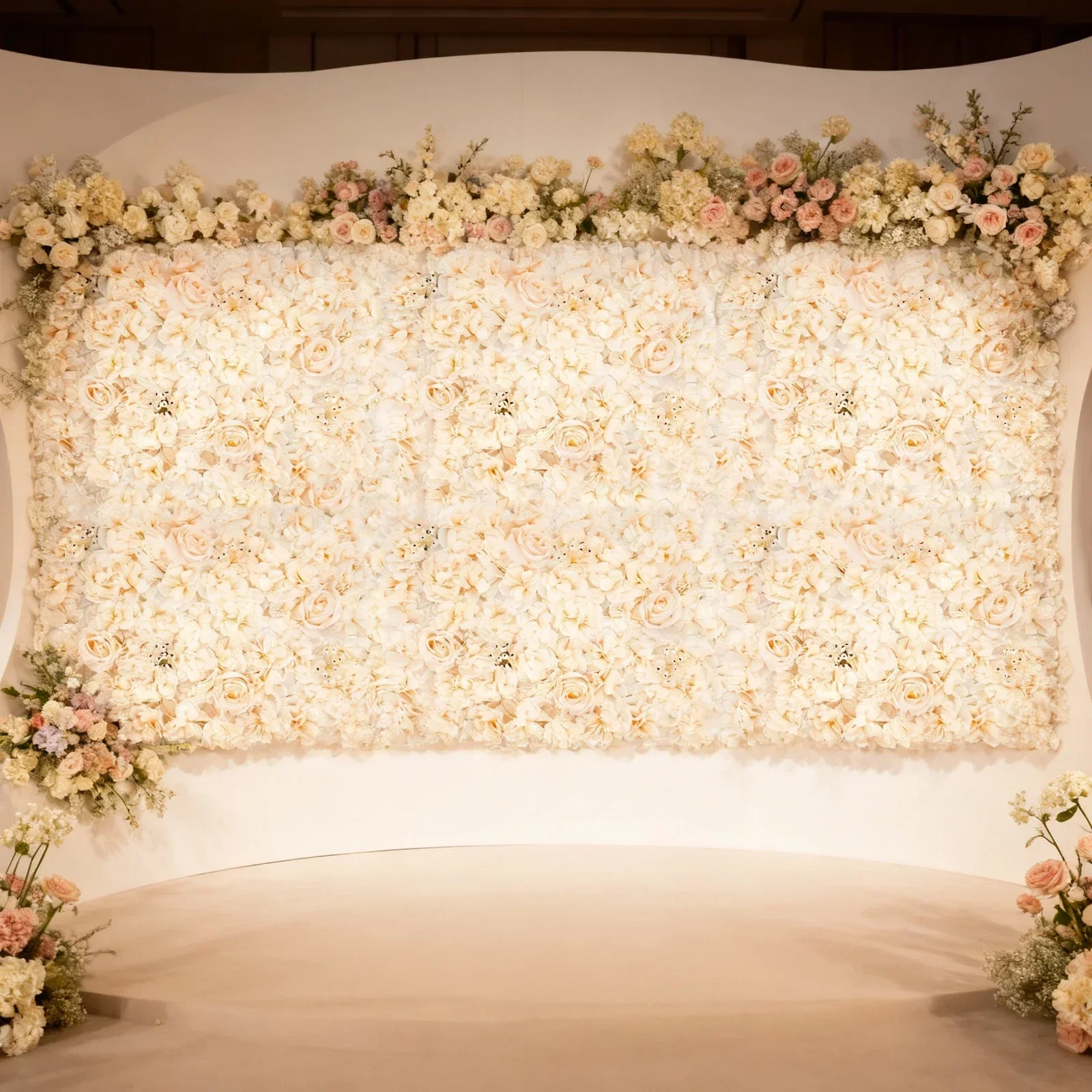 6 PCS 60*40cm Artificial Flowe - Flower Wall Panel avaliação e preço