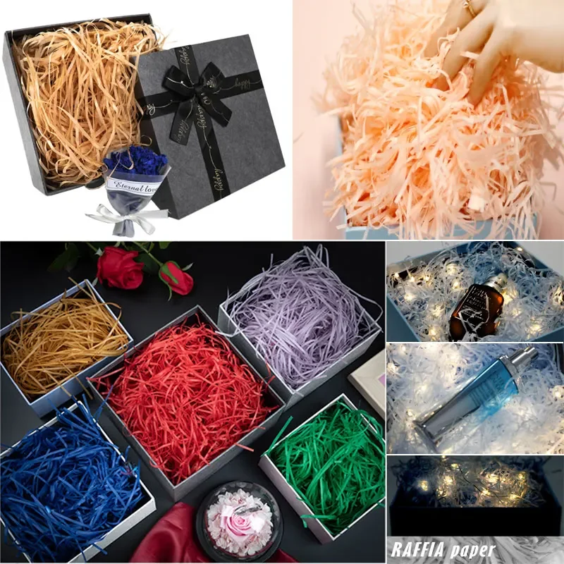 100g raffi Colorful Shredded C - Paper Straw Color avaliação e preço