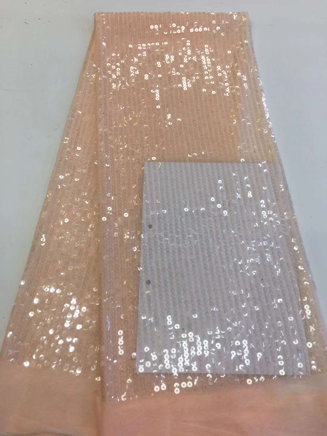 African Sequins Tulle Lace Fab - Glitter Tablecloth avaliação e preço