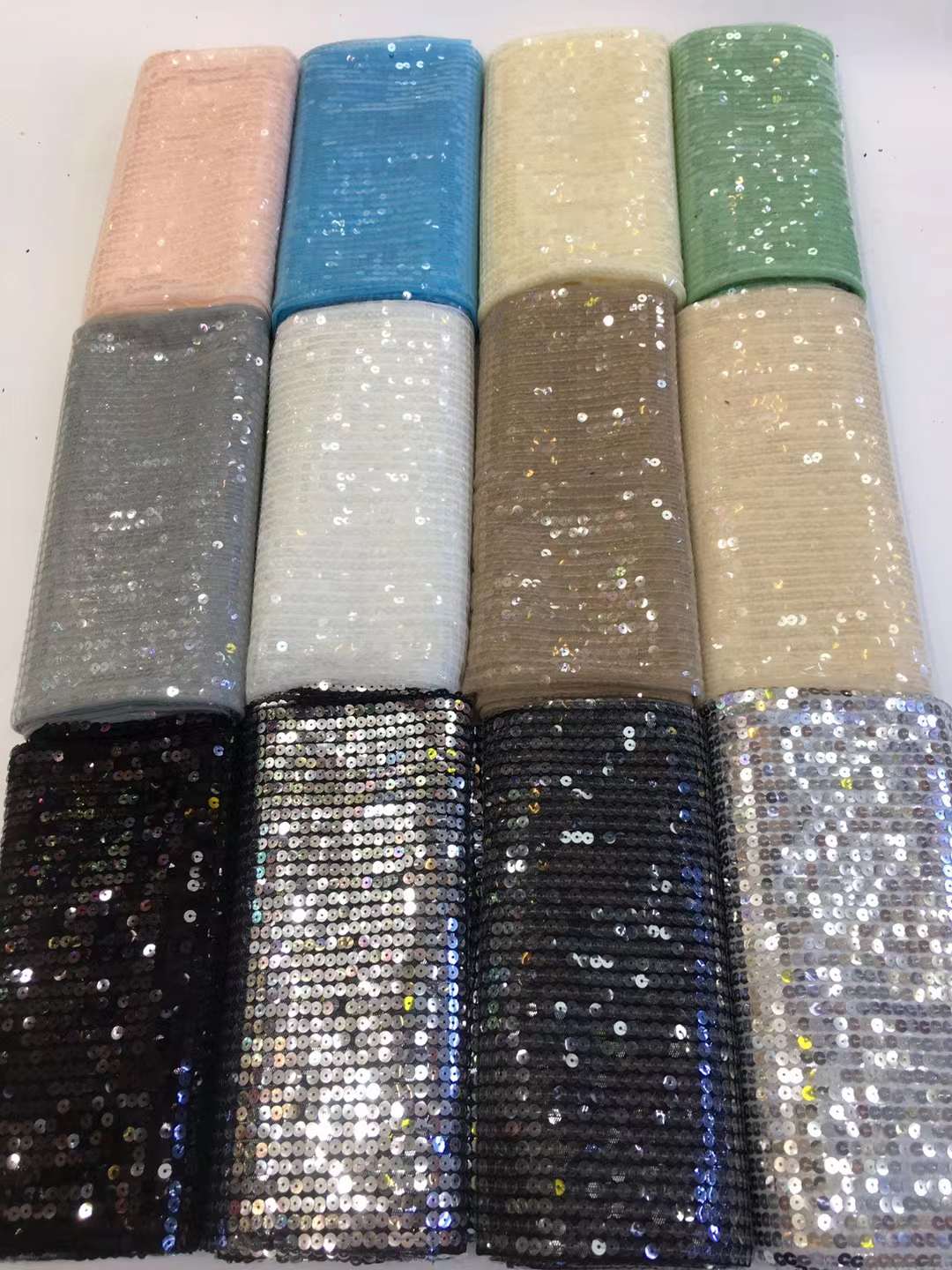 African Sequins Tulle Lace Fab - Glitter Tablecloth avaliação e preço