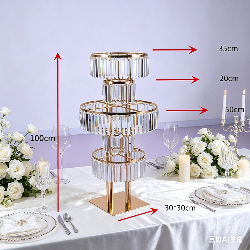 4 PCS Flower Rack Crystal Road - Party Event Supply Store avaliação e preço